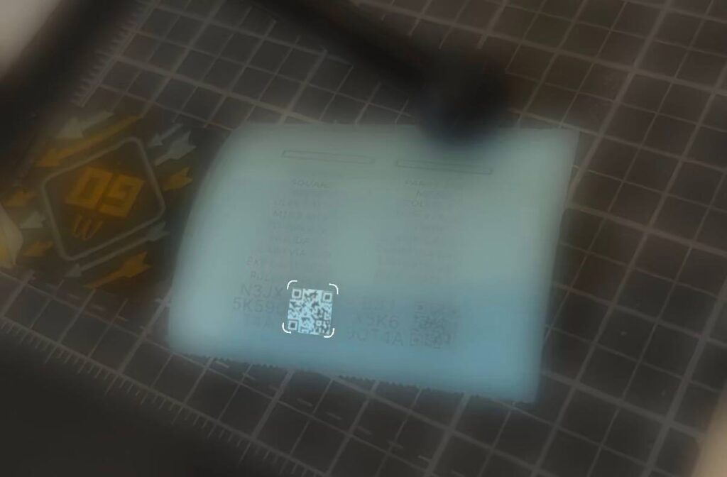 Digital QR code detected by the iOS scanner app and about to "open" our fake URL